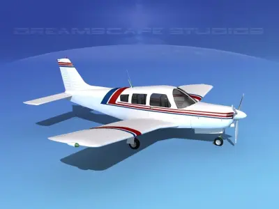 Piper Turbo Arrow 240 V01 3D model