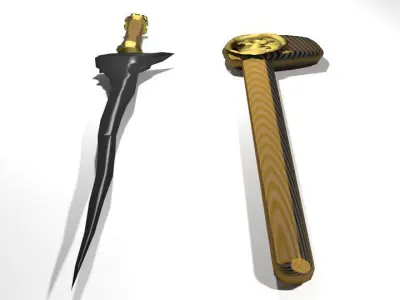 Keris Bali 3D model