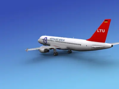 Airbus A320 Hertha BSC Berlin 3D model