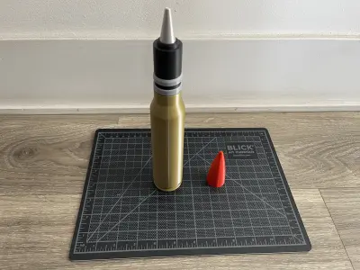 A10 Thunderbolt GAU-8 PGU14 API 30mm x 173mm  3D print model