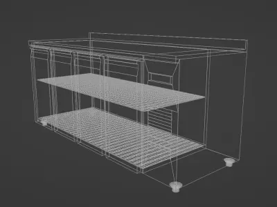 Commercial Refrigerator 3D model