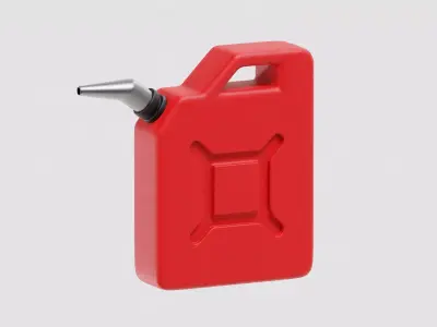 Gallon Jerry Gas Fuel Can Low-poly 3D model