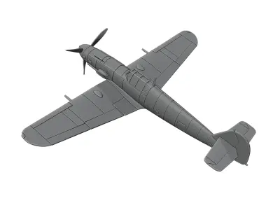 Messerschmitt Bf 109 3D print model