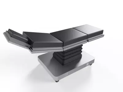 Sci-Fi Operating Table Bed Low-poly 3D model
