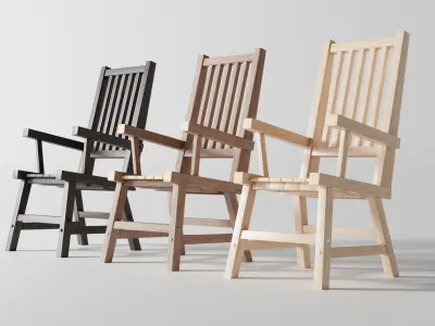 High Back Chair 3D model purchase