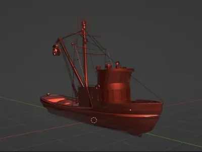 Fishing boat Alaska Gem Seiner Low-poly 3D model