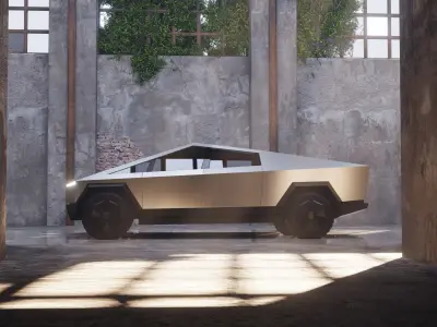 Free Cybertruck Free low-poly 3D model