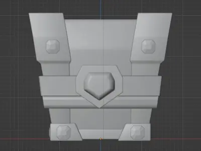 Scifi Treasure 3d model Low-poly 3D model