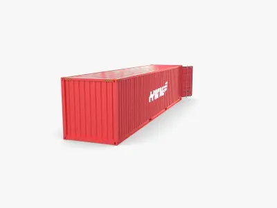 40ft Shipping Container HMM v4 3D model