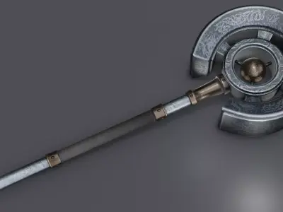 Hammer 09 Low-poly 3D model