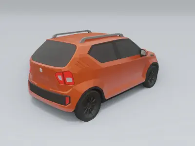 Suzuki Ignis low poly 3D model  Low-poly 3D model