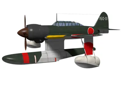 Kawanishi E15K Shiun Norm 3D model