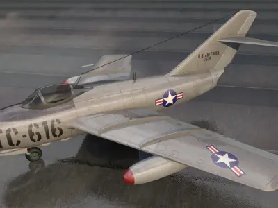 Mikoyan-Gurevich MIG-15 Fagot 3D model