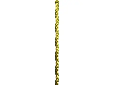 Eagle claw staff Low-poly 3D model
