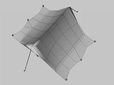 Low poly tent Low-poly 3D model