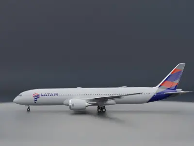 Boeing 787-9 LATAM 3D model