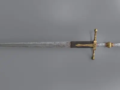 Low Poly-Mid Poly Game Ready Great Sword from Elden Ring  Low-poly 3D model