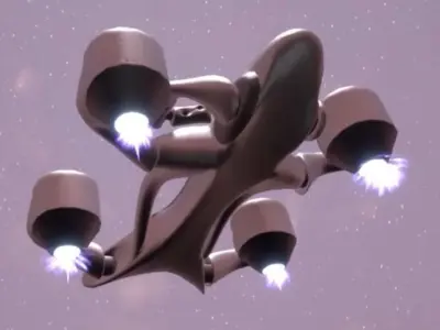 Aerial Quad-rotor Automated Drone 3D model