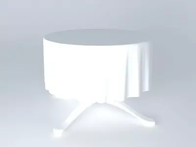 Table With Cloth Free 3D model