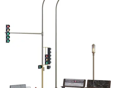 Street Elements part 1 3D model