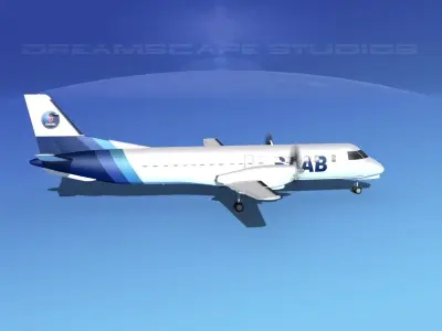 SAAB 2000 SAAB 3D model