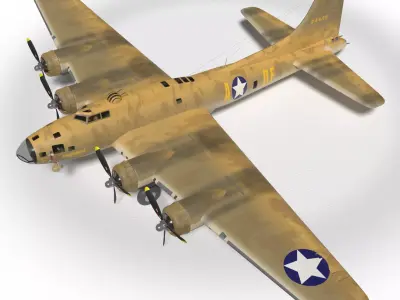 B-17F Memphis Belle 3D model