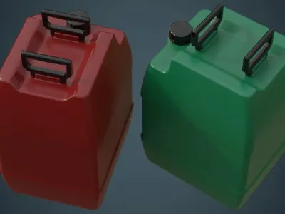 Fuel Can 8A Low-poly 3D model