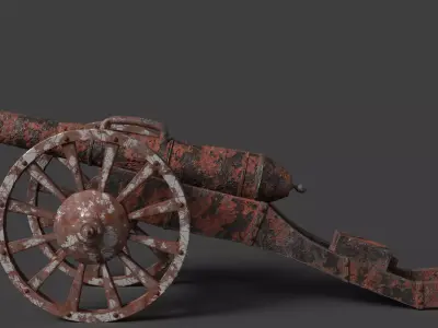 canon Low-poly 3D model