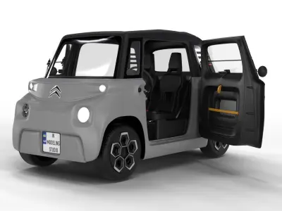 Citroen Ami 2020 3d model HQ interior 3D model