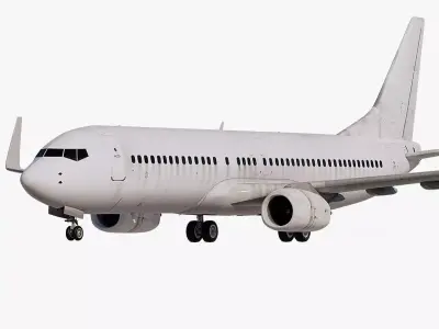 Boeing 737-800 Template Dirty 3D model