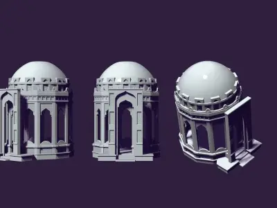 Mausoleum of Muslim Turkic peoples 3D print model