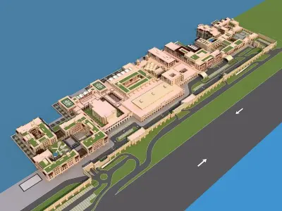 Dubai building 02 3D model