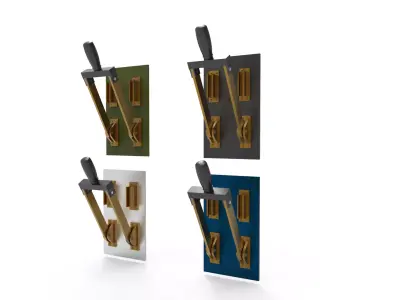 electrical knife switch 3D model