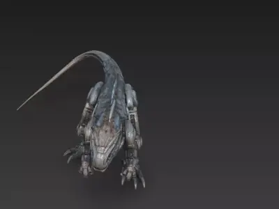 Robotic Dinosaur Ultra Realistic 3D Model Low-poly 3D model