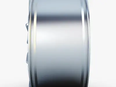 Style 332 wheel silver Mid Poly Low-poly 3D model