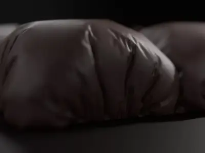 Pillow piece of chocolate Free 3D model