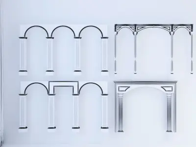 European-style components Phase 1 -002 Low-poly 3D model