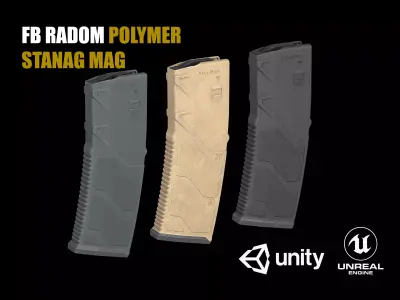 FB Radom AR-15 Polimer Magazine Low-poly 3D model