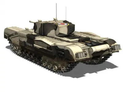 Churchill MK III Kingforce 3D model