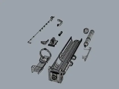 Fallout Fat Man Mini Nuke Launcher Prop Replica Scale Model 3D print model