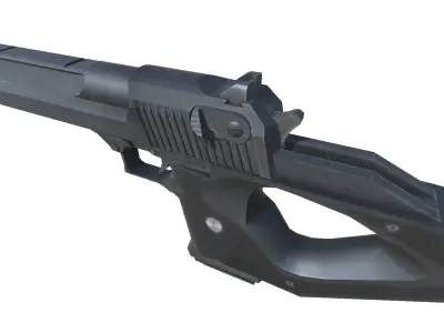 46-Desert Eagle gun model 3d game ready model Low-poly 3D model Low-poly 3D model