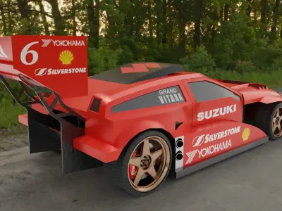 Suzuki Escudo Grand Vitara Low-Poly 3D Model Free low-poly 3D model