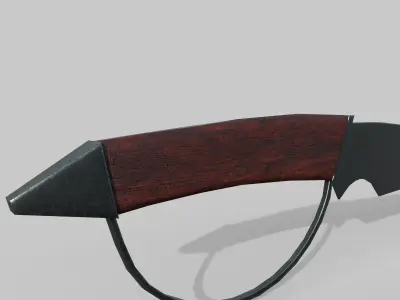 Pirat saber Low-poly 3D model