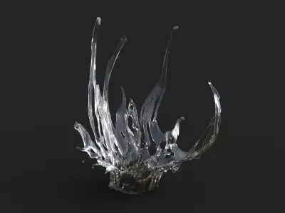 Water stylized 2  3D model