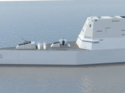 Zumwalt DDG-1000 3D model