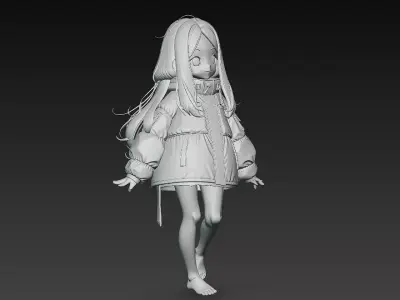 Pragmata game character STL 3D print model