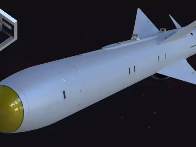 ASM-2  Type 93 air-to-ship missile 3D model