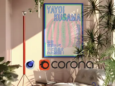 Free Cinema 4D and Corona interior scene Free 3D model Free 3D model