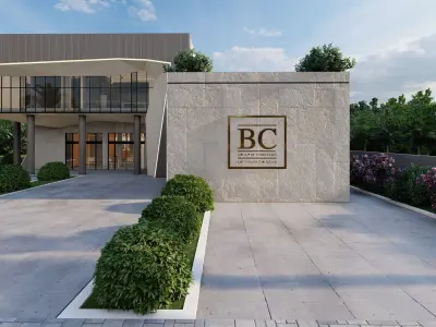 Modern Office Building Low-poly 3D model