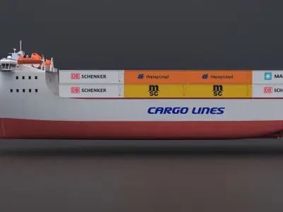 Cargo Ship Container 3D model
